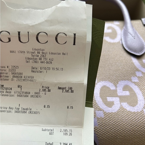 Gucci Purple Mini Tote Bag - Picture 4 of 6